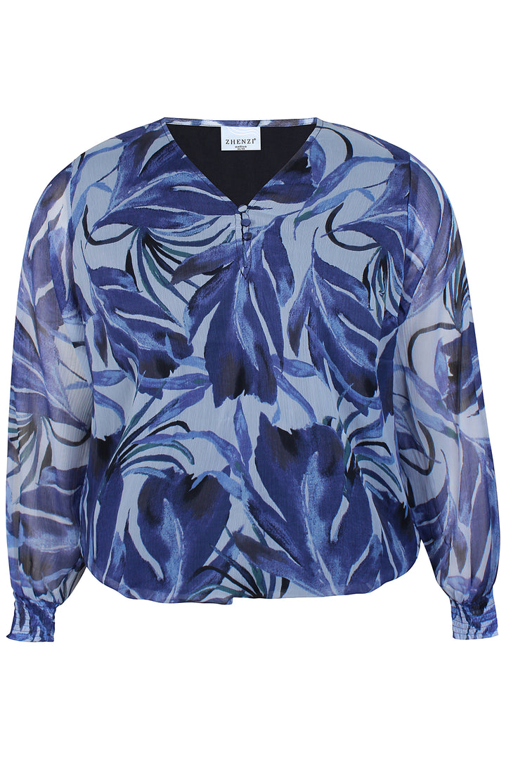 ZH - Saya 1042 - Blouse - Blue