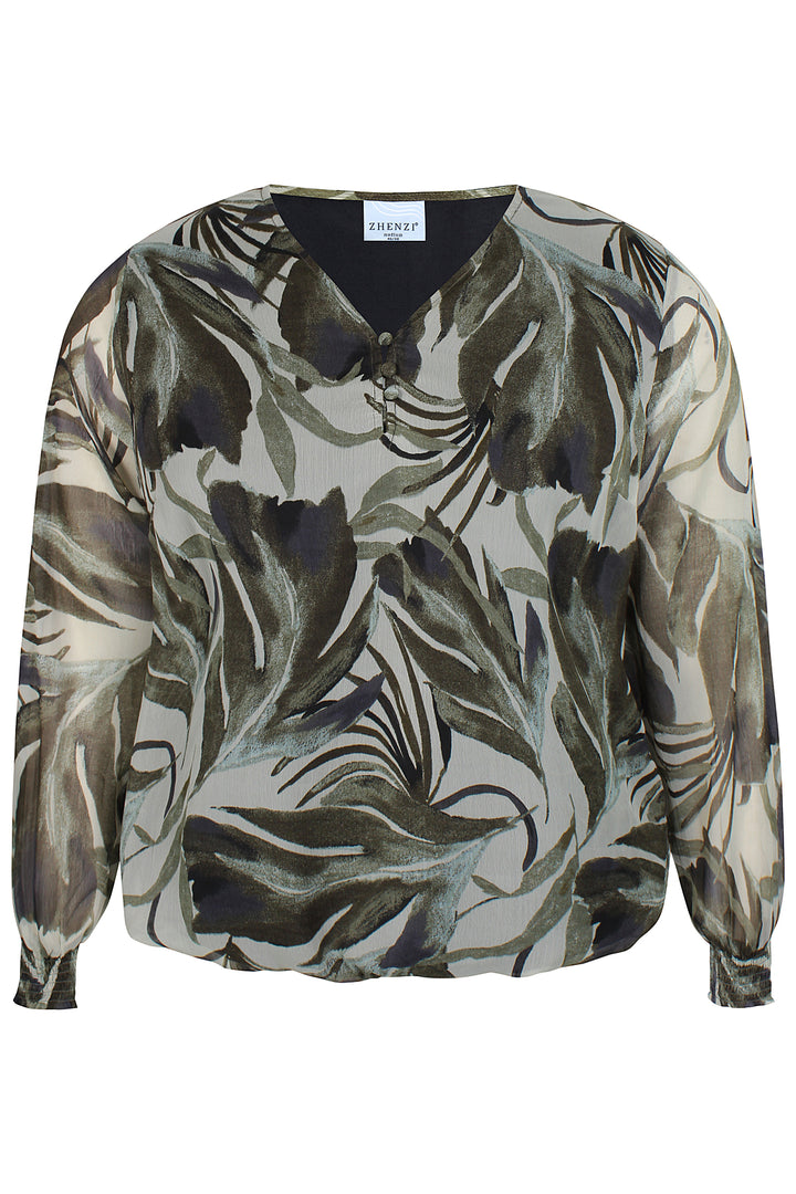 ZH - Saya 1042 - Blouse - Green
