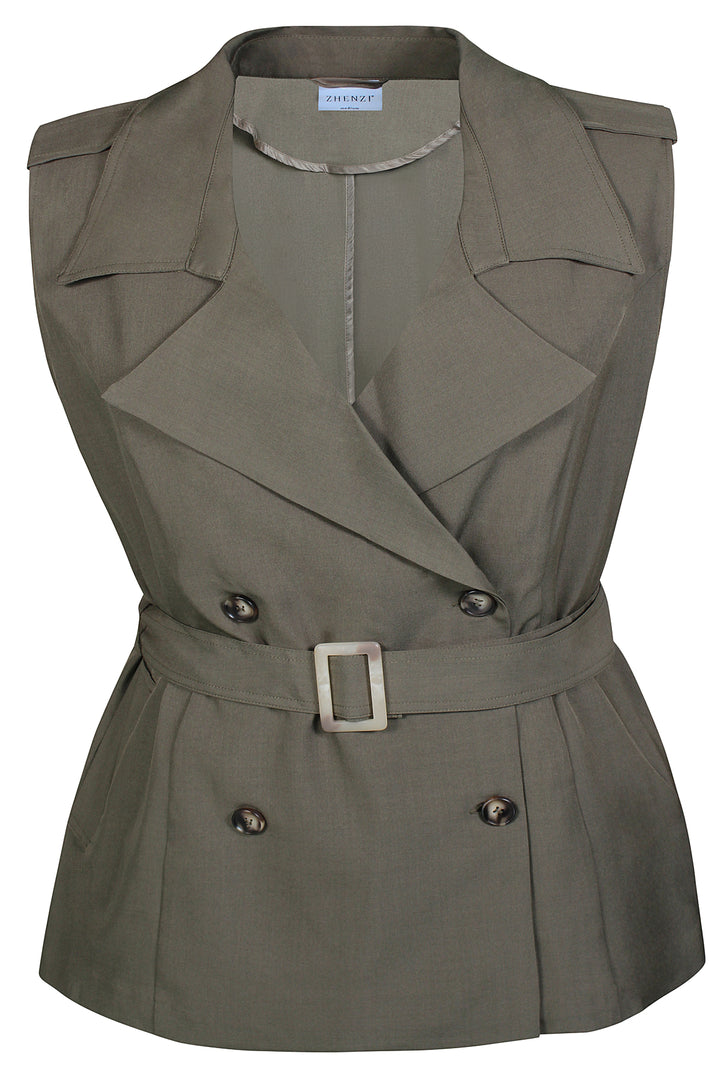 ZH - Soon 1068 - Blazer vest - Green