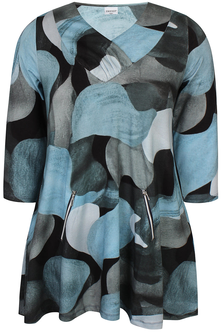ZH - Aisha 1176 - Tunic - Blue