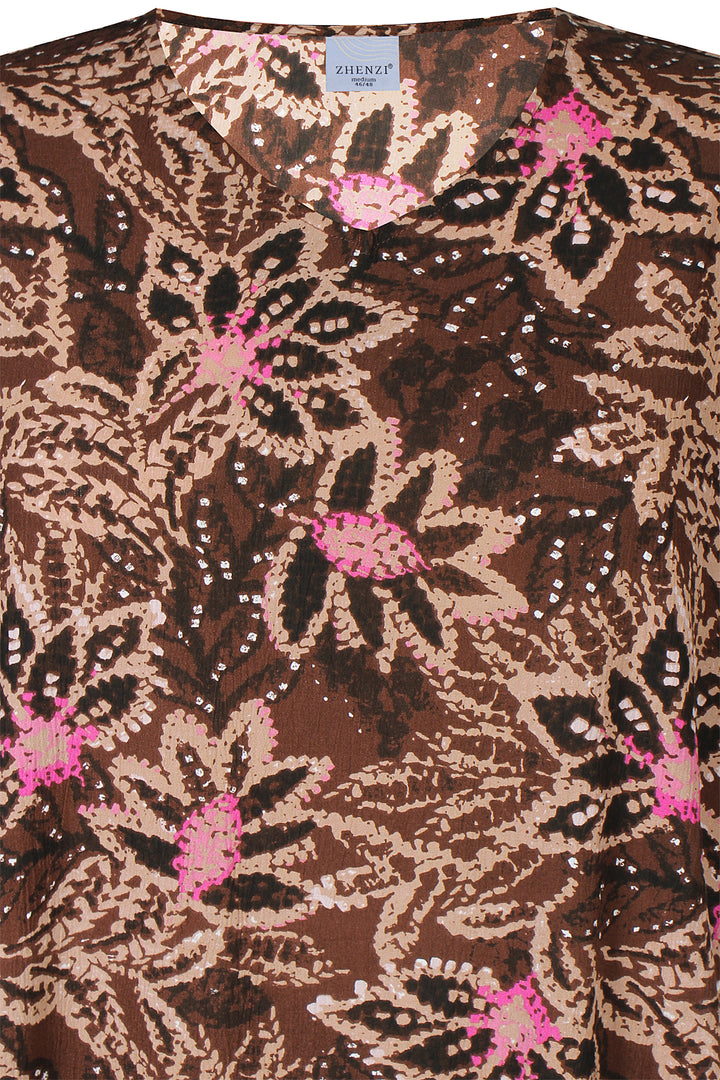 ZH - Elysa 1288 - Dress - Brown