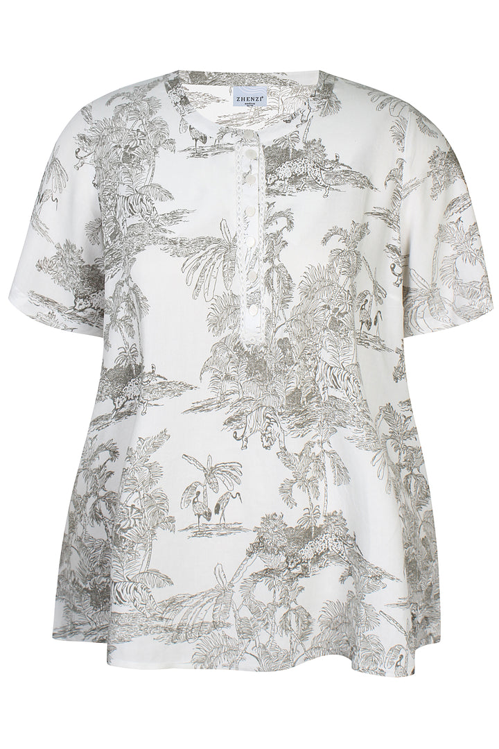 ZH - Ivory 1369 - Blouse - Green