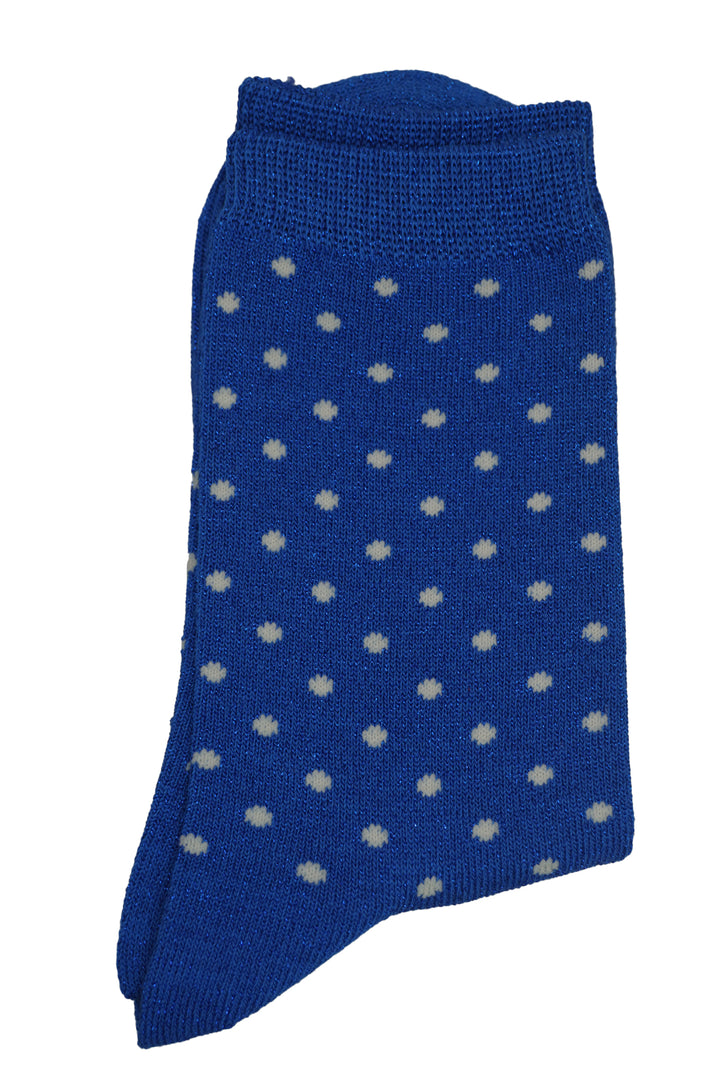 Socks 540 - Socks w. Dots - Blue