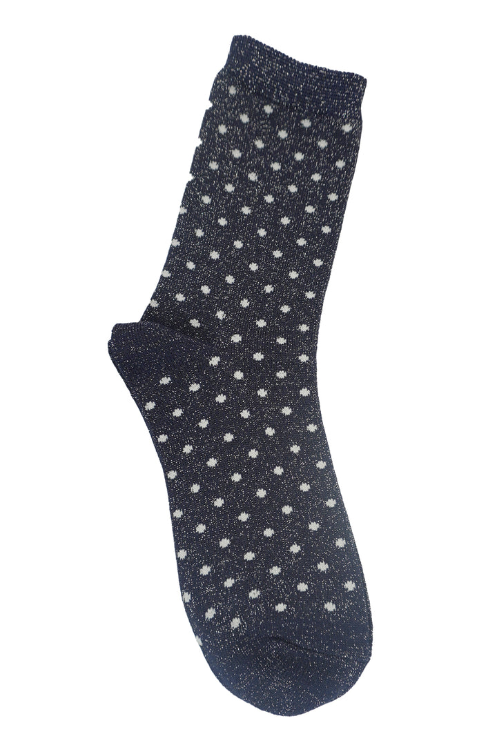 Socks 540 - Socks w. Dots - Blue