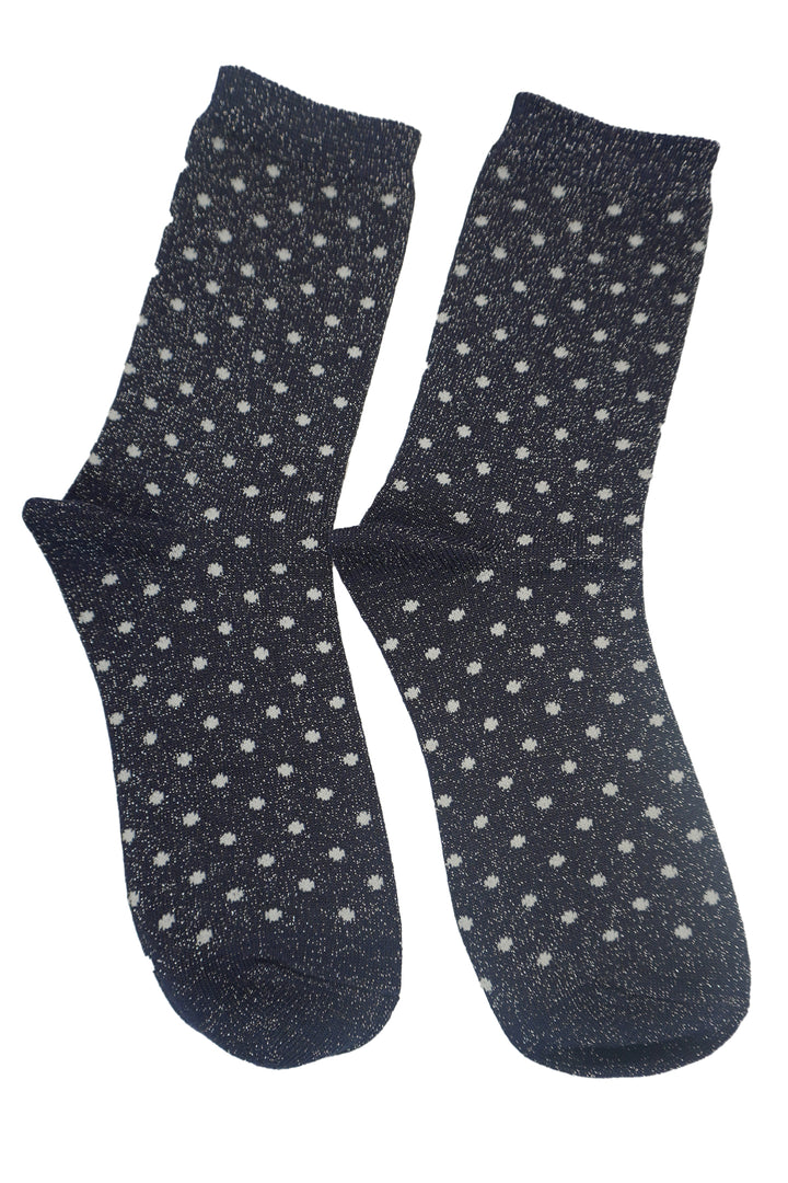 Socks 540 - Socks w. Dots - Blue