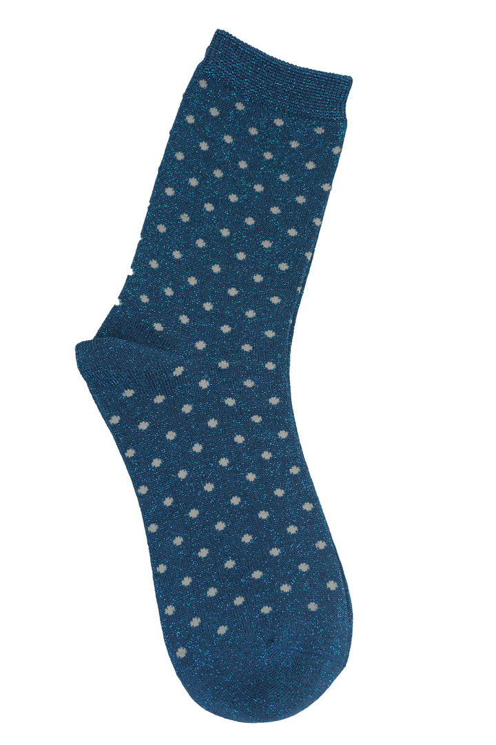 Socks 540 - Socks w. Dots - Blue