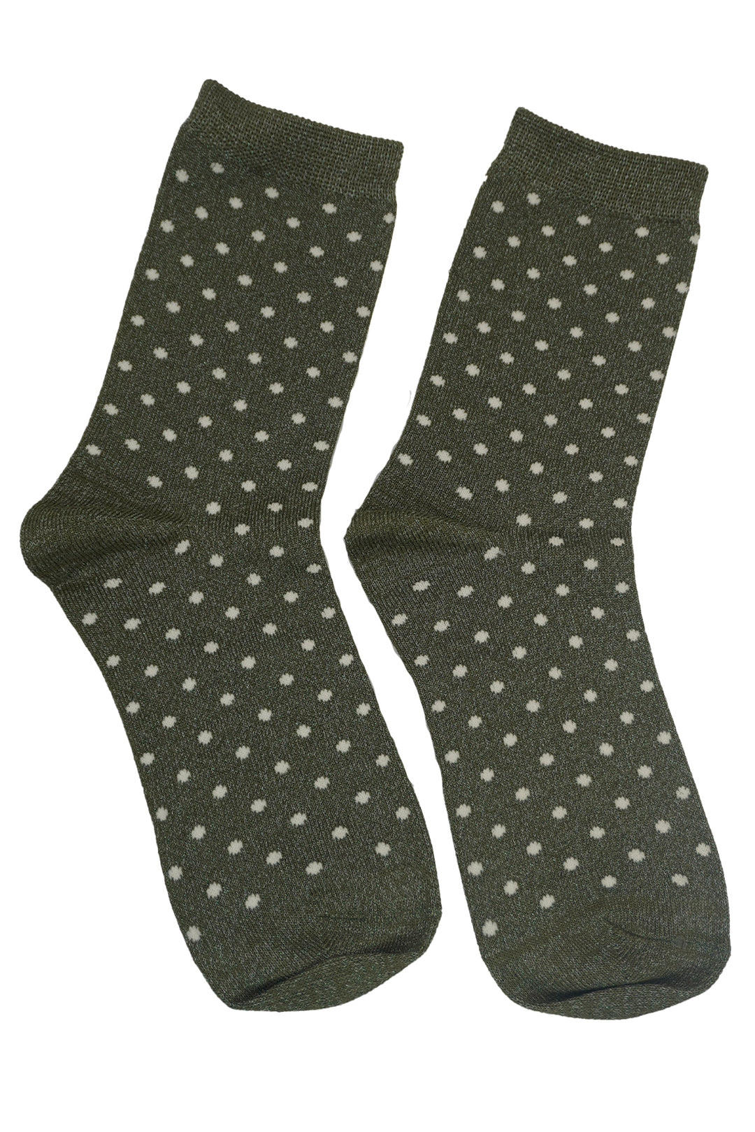 ZE - Socks 540 - Socks with lurex and dots - Green