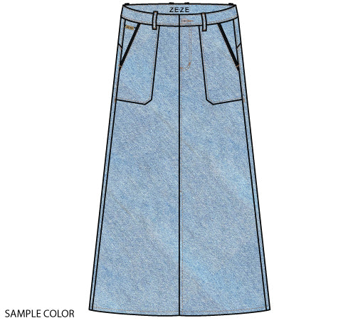ZE - Kaya 596 - Denim skirt - Blue