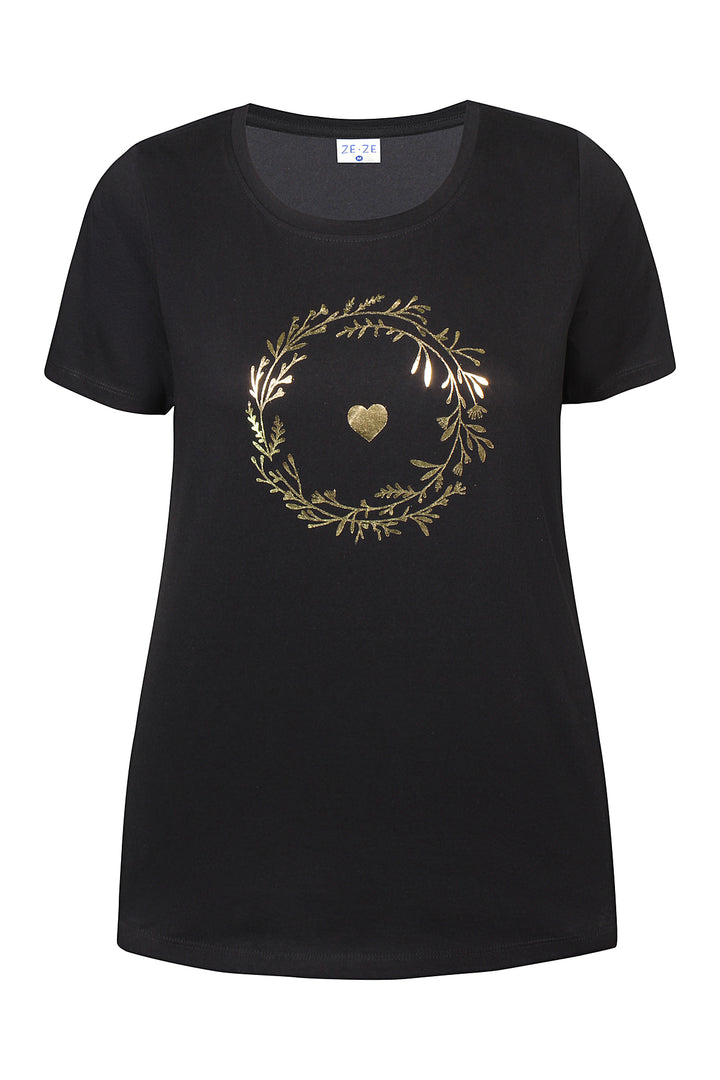 ZE - Luna 654 - T-shirt - Black