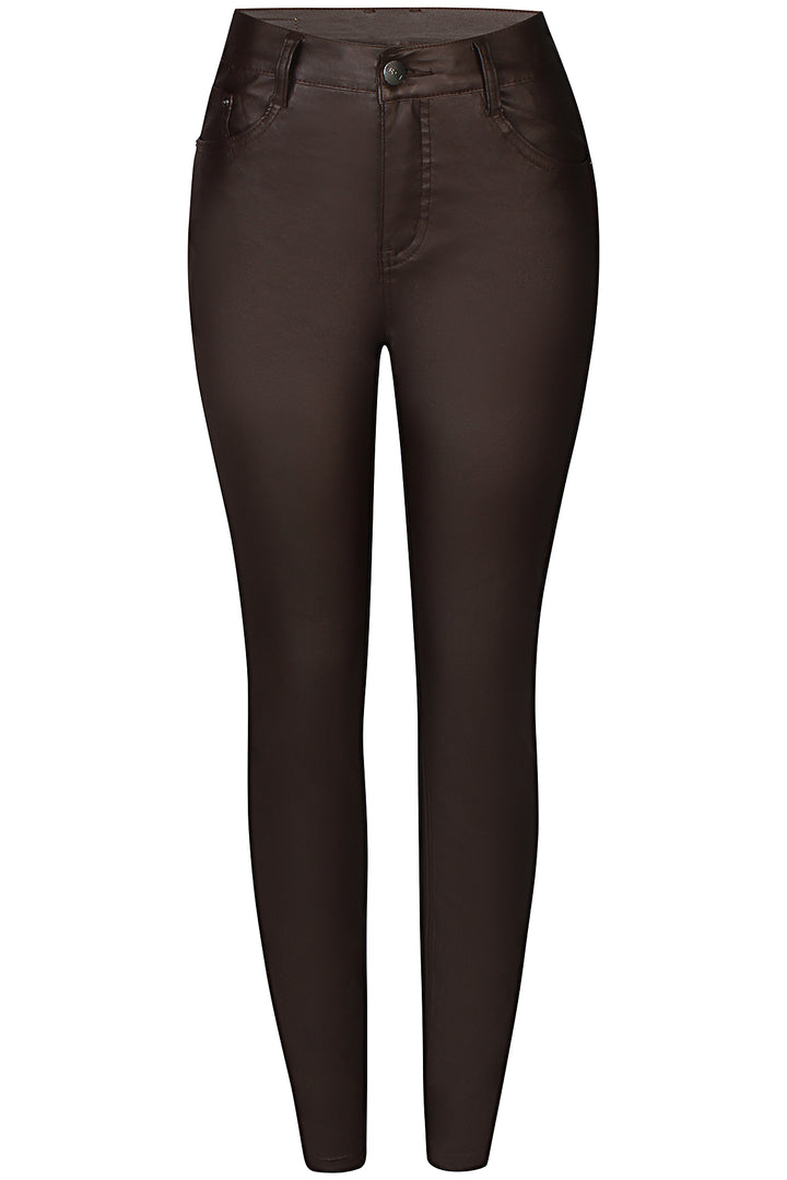 ZE - Shape 1 - Coated pants - Brown