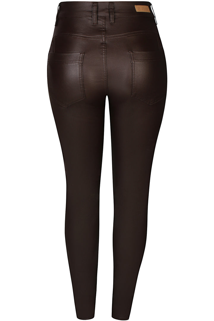 ZE - Shape 1 - Coated pants - Brown