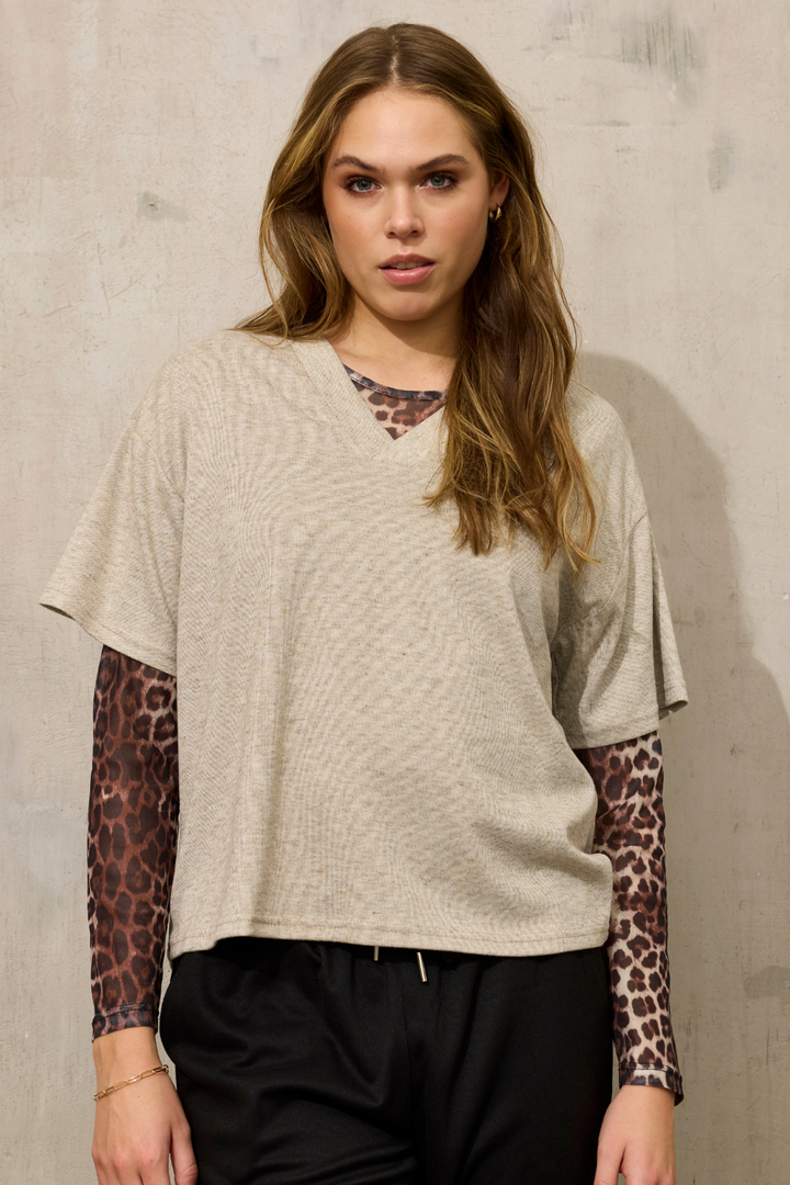 ZE - Esther 789 - Mesh t-shirt - Black