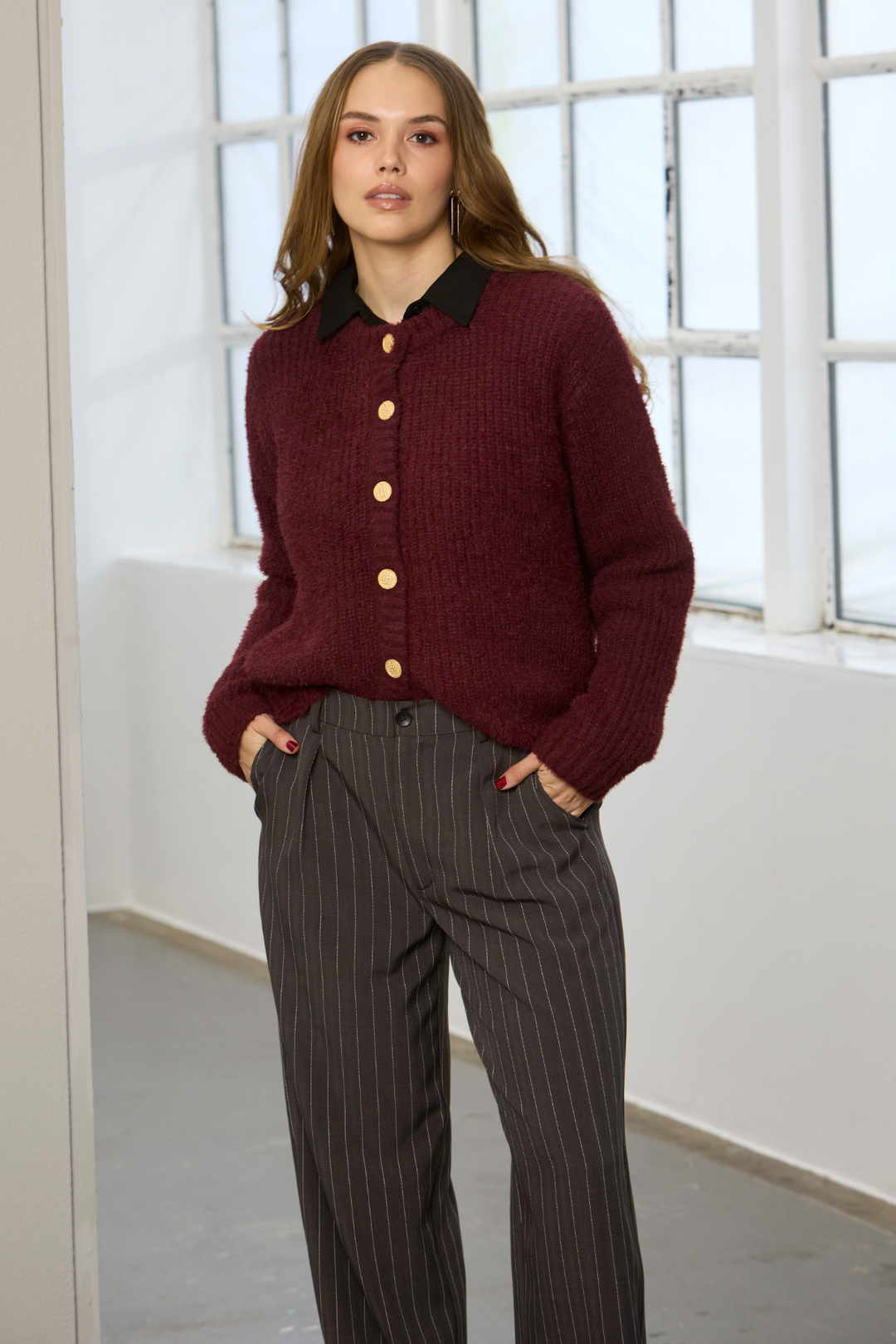 ZE - Afia 843 - Cardigan - Red