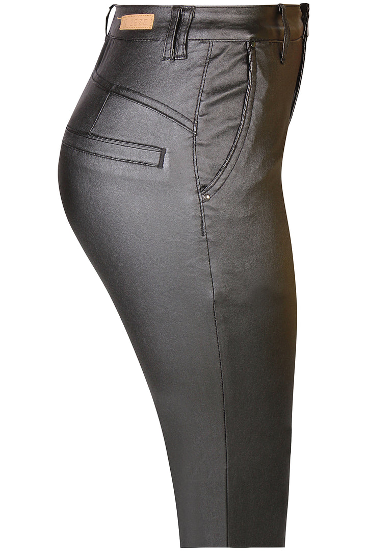 ZE - Sanne 845 - Coated pants - Black