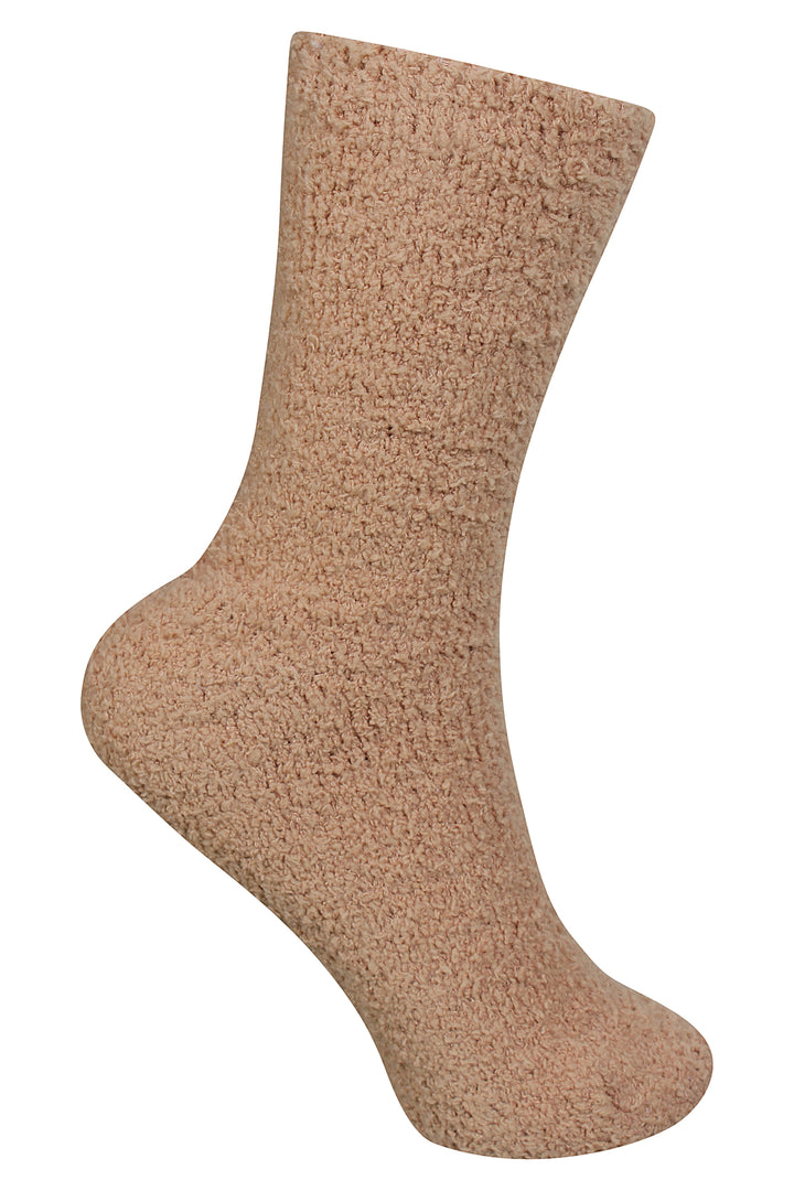 ZE - Ally 886- Fluffy socks - Sand