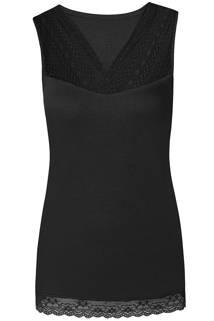 ZE - Brunhild 942 - Top with lace - Black