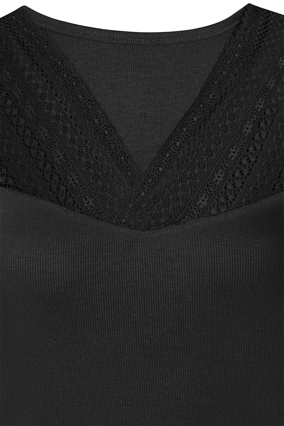 ZE - Brunhild 942 - Top with lace - Black