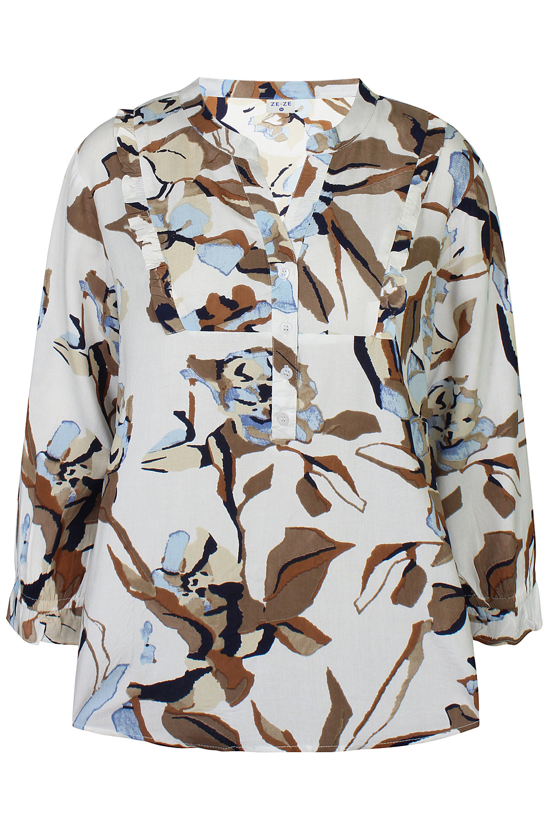 ZE - Dot 075 - Blouse - Blue