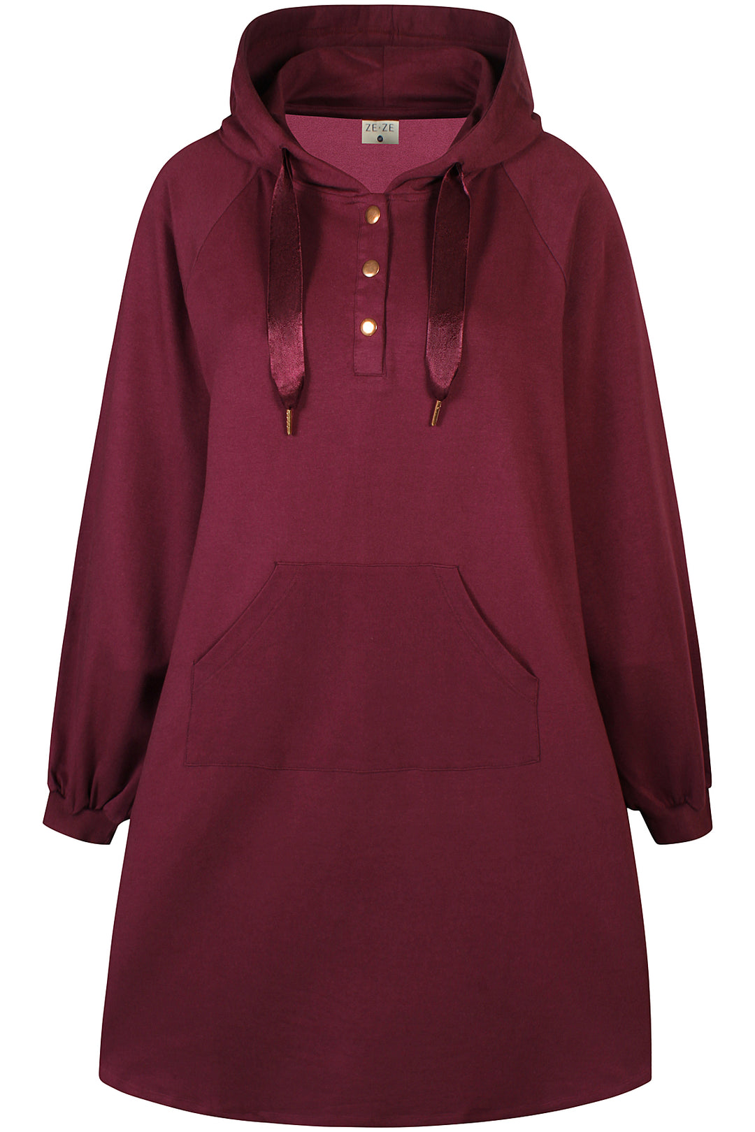 red hooded sweatshirt dress Red Fleece Hooded Sweatshirt Dress
