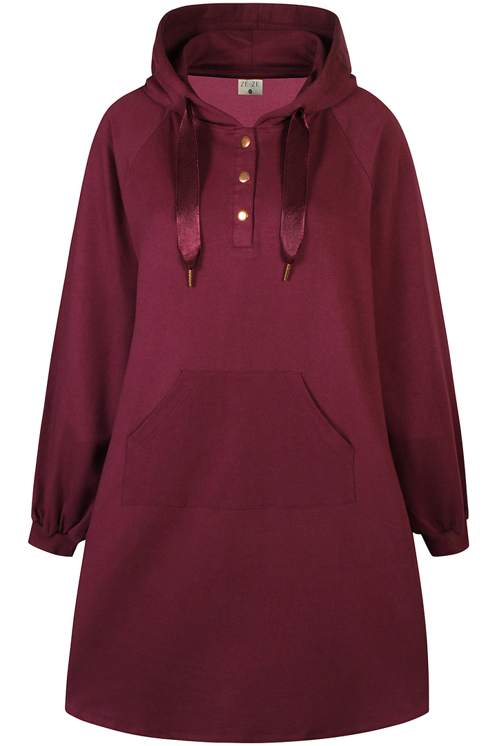 ZE - Elsa 7 - Hoodie dress - Red