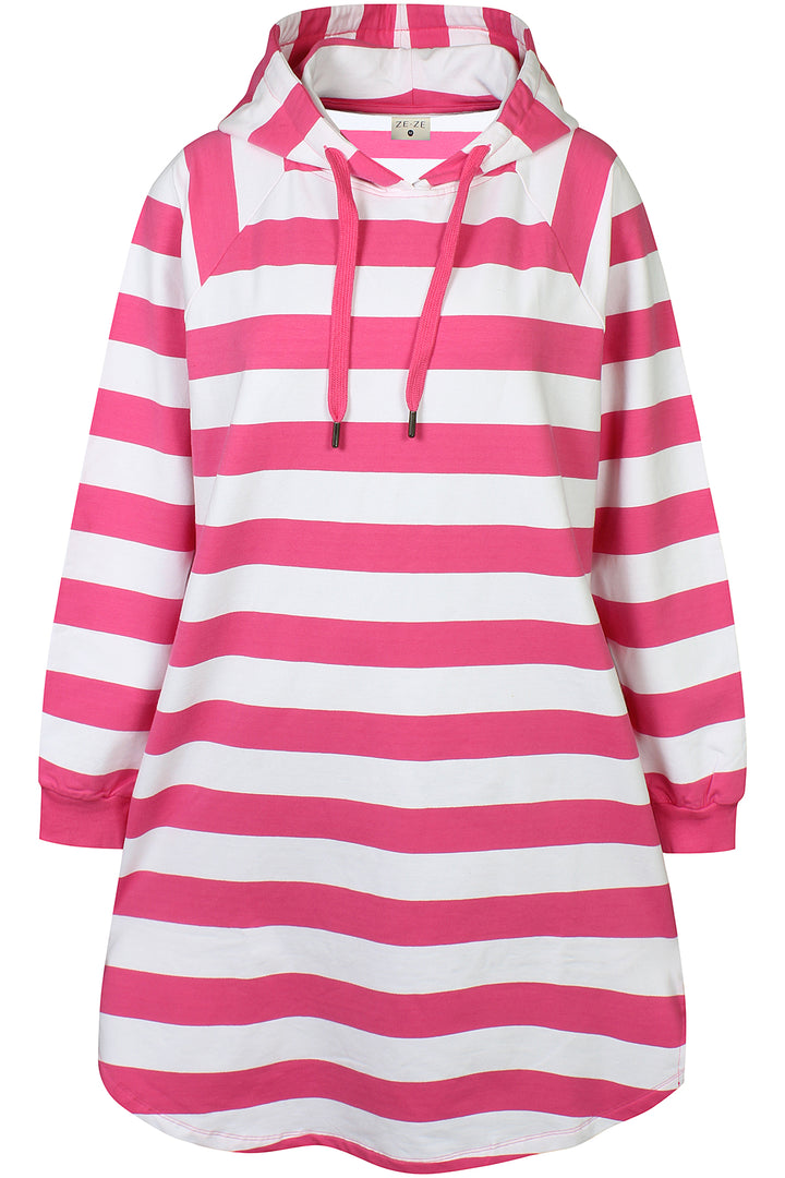 ZE - Ebony 16 - Hoodie dress - Pink
