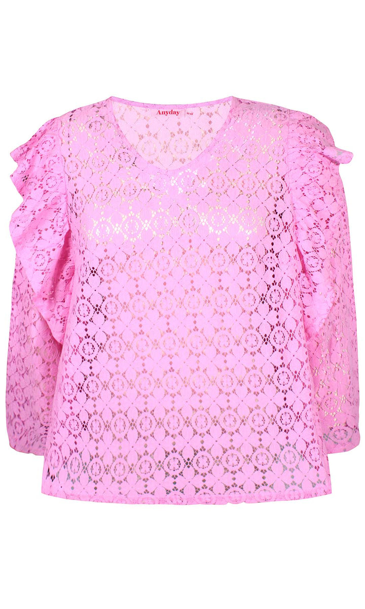 Emilia 166 - Lace Blouse - Pink