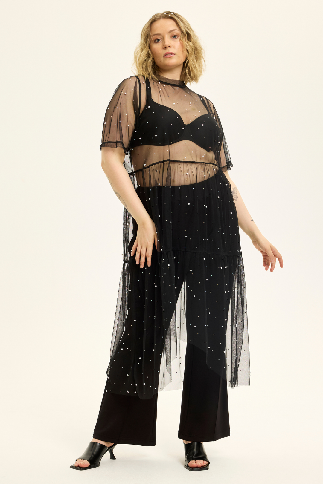 ANY - Ligera 356 - Mesh dress - Black